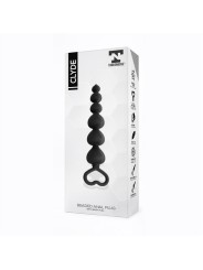 Chaine boules anales clyde en silicone noir