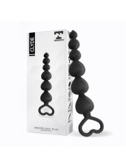Chaine boules anales clyde en silicone noir