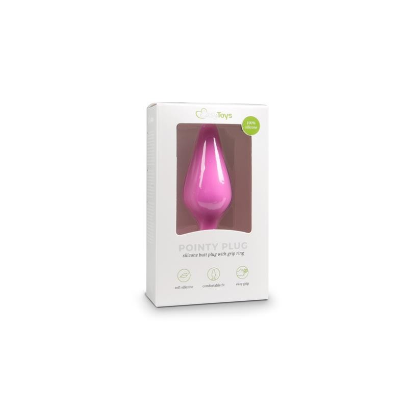 plug pointy silicone rose - petit
