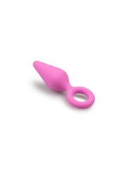 plug pointy silicone rose - petit