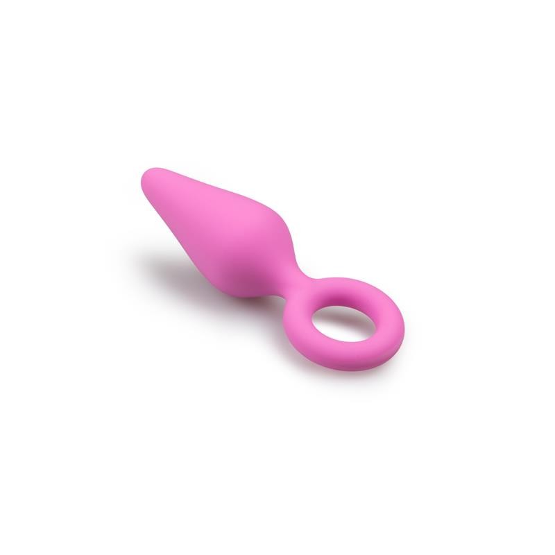 plug pointy silicone rose - petit