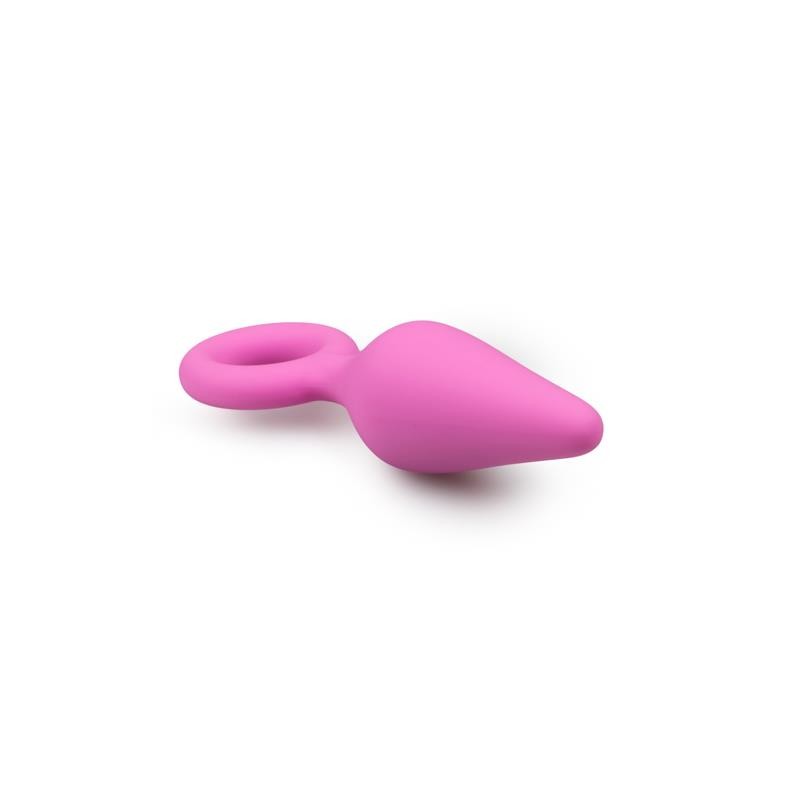 plug pointy silicone rose - petit