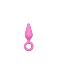 plug pointy silicone rose - petit
