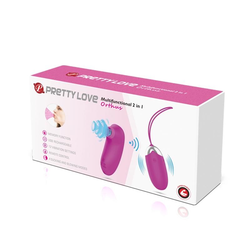 Orthus jeu oeuf vibrant et aspire clitoris
