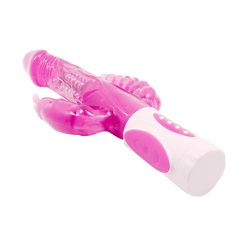 vibromasseur bunny triple avec rotation baile