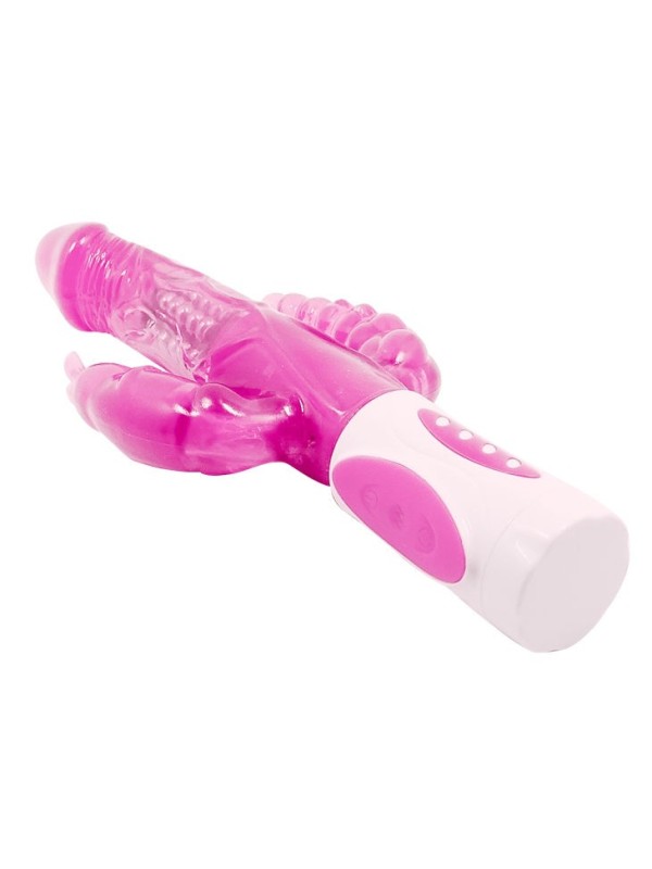 vibromasseur bunny triple avec rotation baile