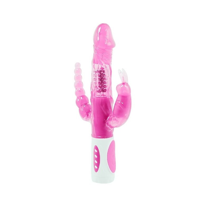 vibromasseur bunny triple avec rotation baile