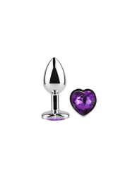 Plug metal coeur purple lavender T:S Afterdark