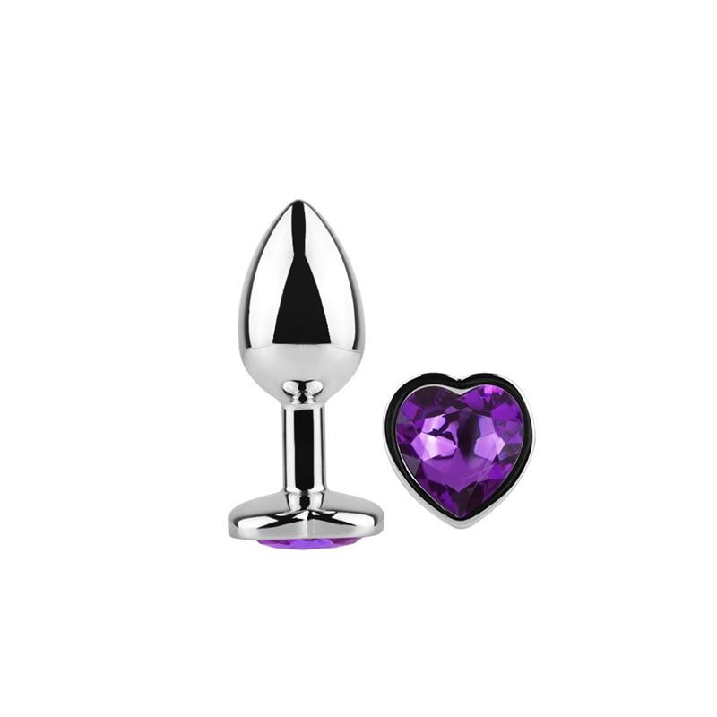 Plug metal coeur purple lavender T:S Afterdark