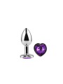 Plug metal coeur purple lavender T:S Afterdark