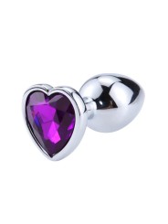 Plug metal coeur purple lavender T:S Afterdark