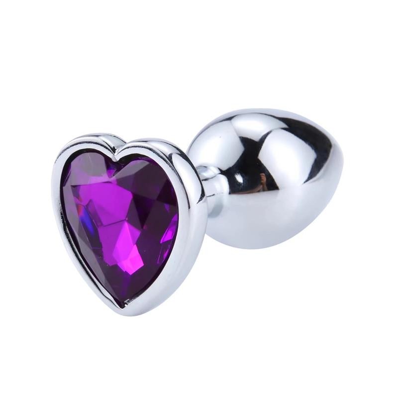 Plug metal coeur purple lavender T:S Afterdark