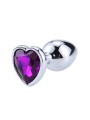 Plug metal coeur purple lavender T:S Afterdark