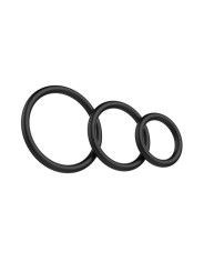 Set 3 anneaux pénis elastiques cock&ball