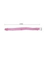 Double gode translucide rose 44cm