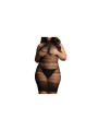 Robe sexy Grande Taille HIGH LACE Noire XXL-5XL