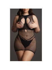 Robe Grande Taille DUO NET OPEN CUP - Noir XXL-5XL