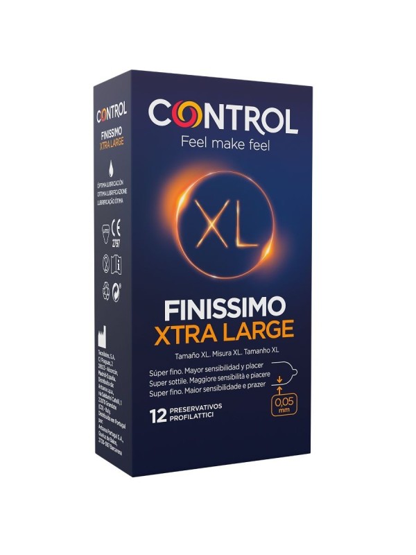 préservatifs control finissimo xl 12 unités