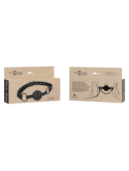 fetish intense - baillon perforé en cuir vegan