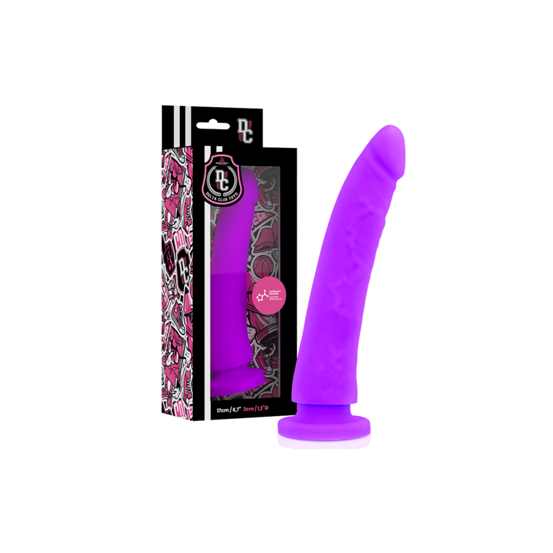 gode silicone lilas 17x3cm delta club