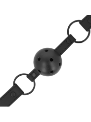 fetish intense - baillon perforé en cuir vegan