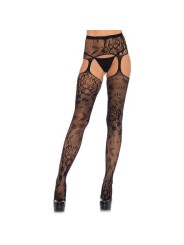 bas guêpière large une pièce fantaisie noir N1