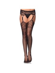 bas guêpière moyenne une pièce fantaisie noir N3