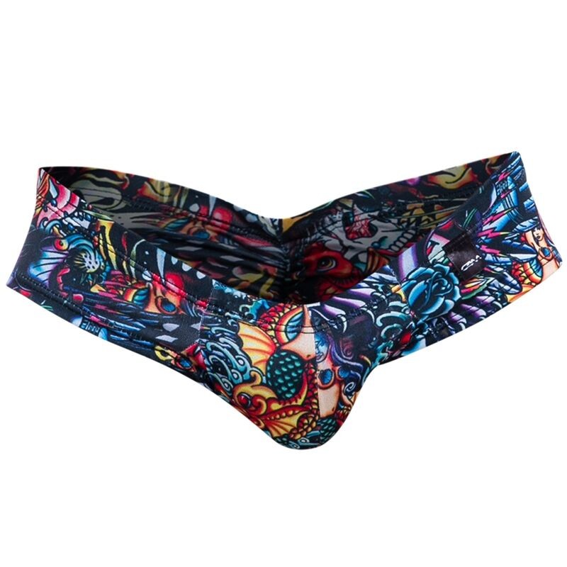 cut4men - slip tanga tatoo multicolor M