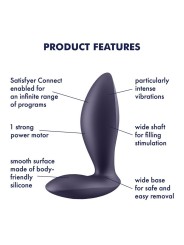 Plug Anal vibrant connecté Smartphone Satisfyer