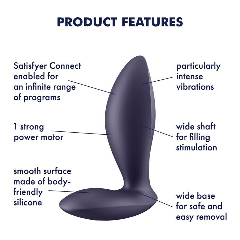 Plug Anal vibrant connecté Smartphone Satisfyer