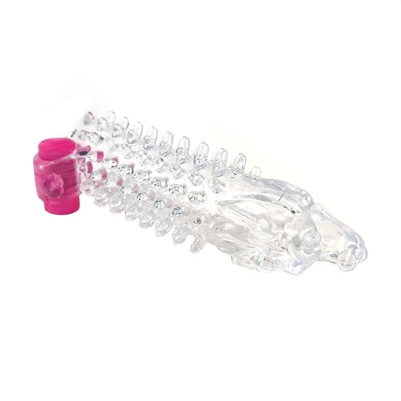 Etuit a pénis vibrant transparent