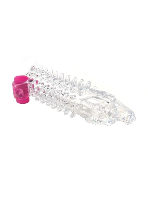 Etuit a pénis vibrant transparent