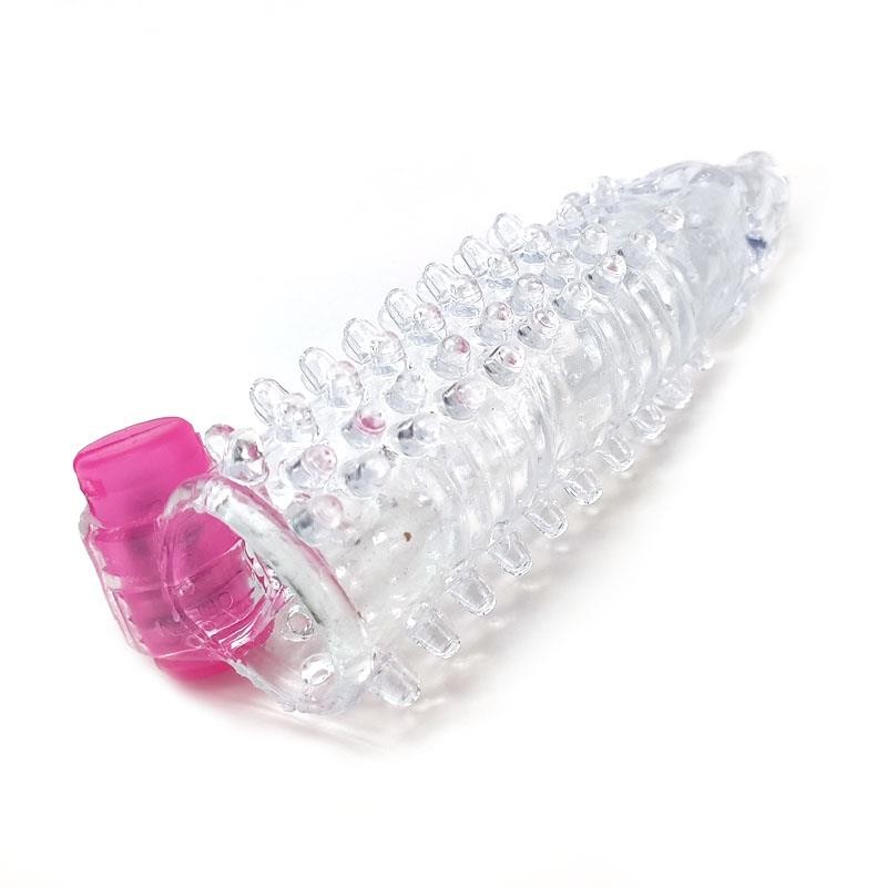 Etuit a pénis vibrant transparent
