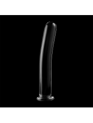 série nebula - modèle 8 gode borosilicate 14,5 x 2 cm transparent