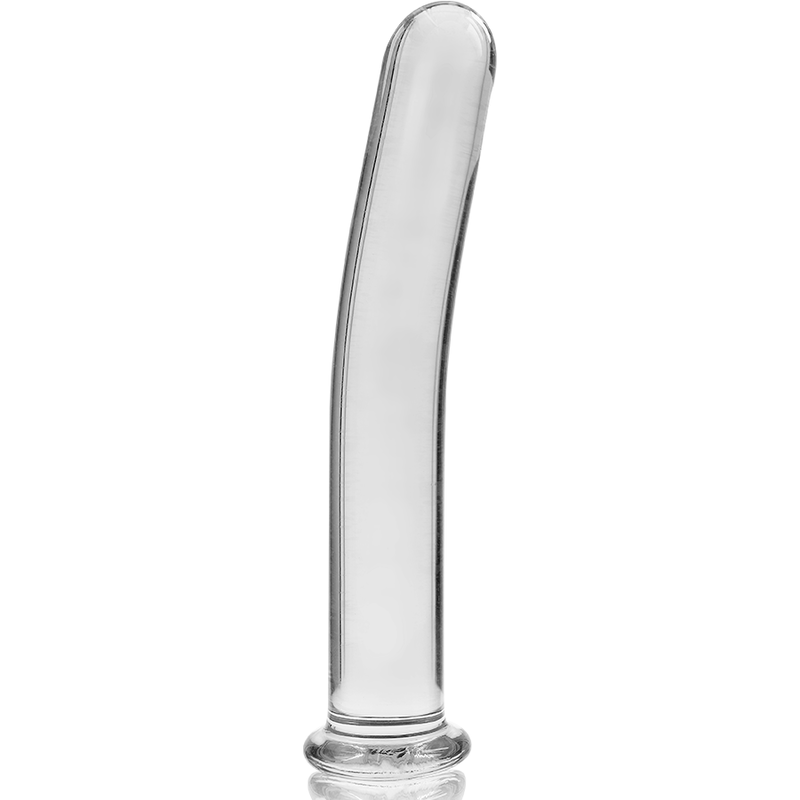 série nebula - modèle 8 gode borosilicate 14,5 x 2 cm transparent