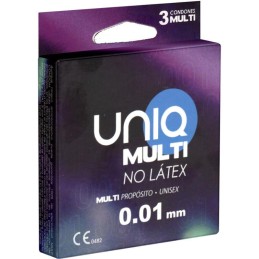 uniq - préservatifs multi sans latex 3 unités