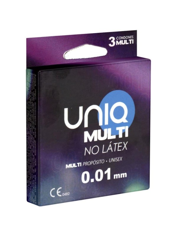 uniq - préservatifs multi sans latex 3 unités
