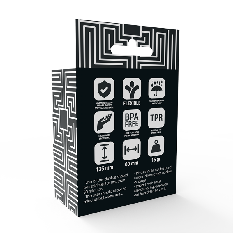 addicted toys ensemble anneaux pénis et testicules - fumé