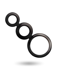 addicted toys ensemble anneaux pénis et testicules - fumé