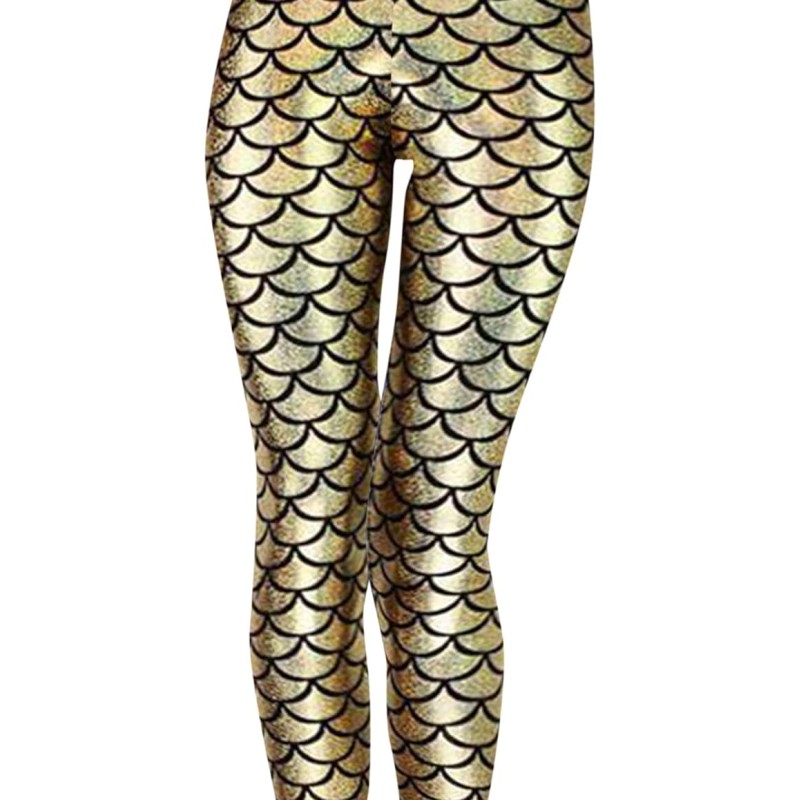 Legging ecailles dorées T-L