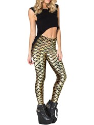 Legging ecailles dorées T-L