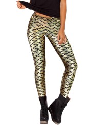 Legging ecailles dorées T-L