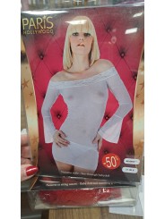 nuisette voile string blanc paris hollywood XL