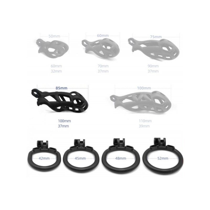 Cage de chasteté Solid Naja 8.5 x 3.7cm