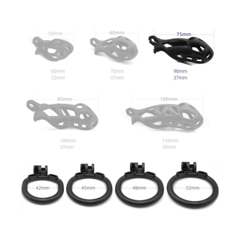 Cage de chasteté Solid Pythe 7.5 x 3.7cm