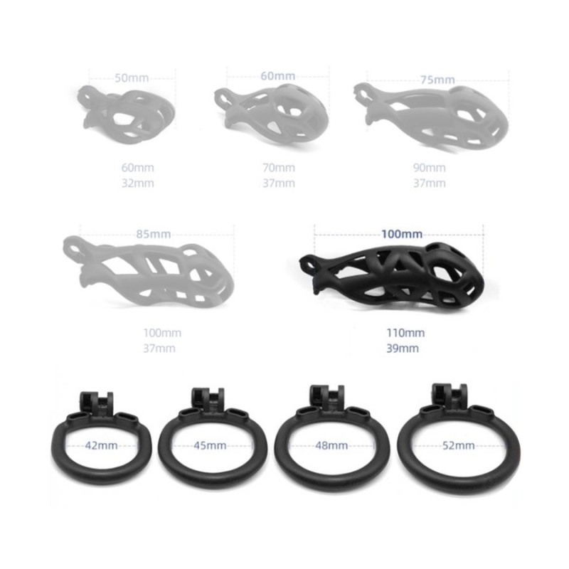 Cage de chasteté Solid Cobra 10 x 4cm