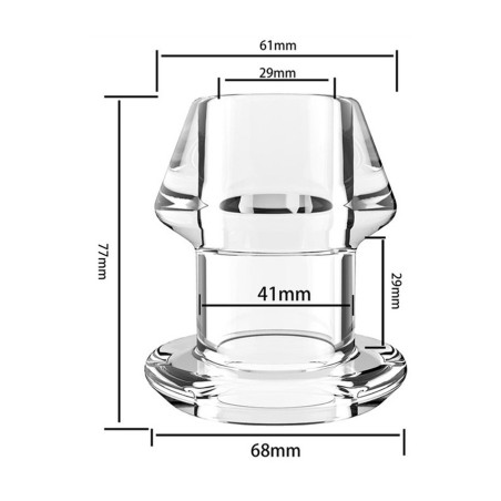 Plug Tunnel avec Bouchon Inpull L 6.5 x 6cm