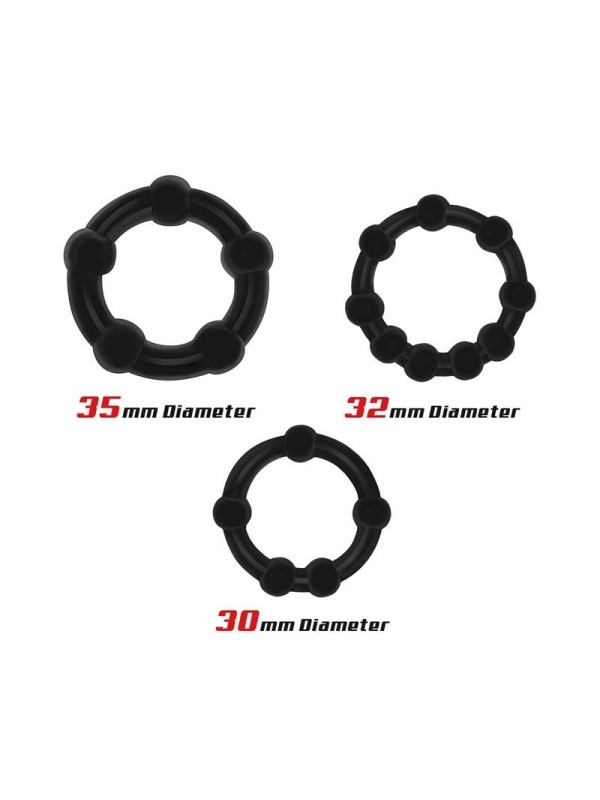 3 anneaux beast silicone noir