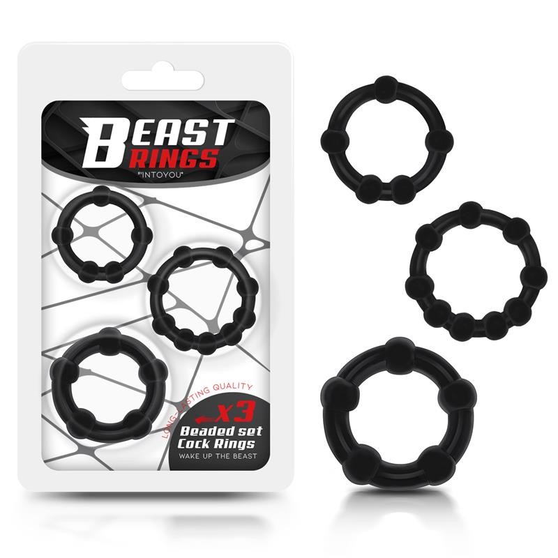 3 anneaux beast silicone noir