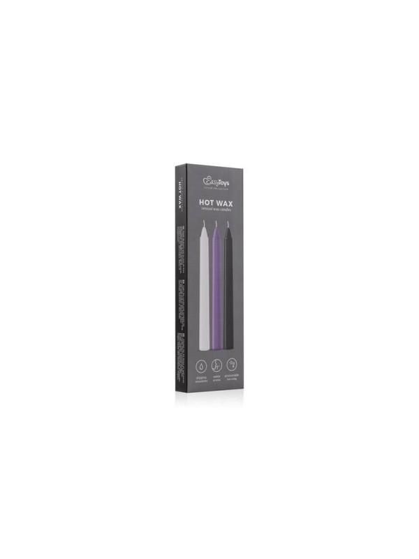 Lot de 3 bougies de massage à la cire chaude